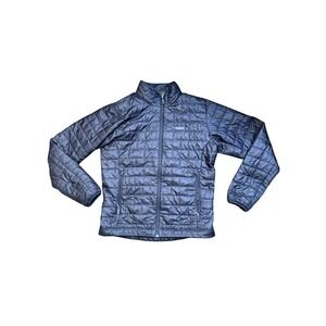 Gorpcore outdoor Patagonia Mens Nano Puff Jacket Black Full Zip Quilted Size M